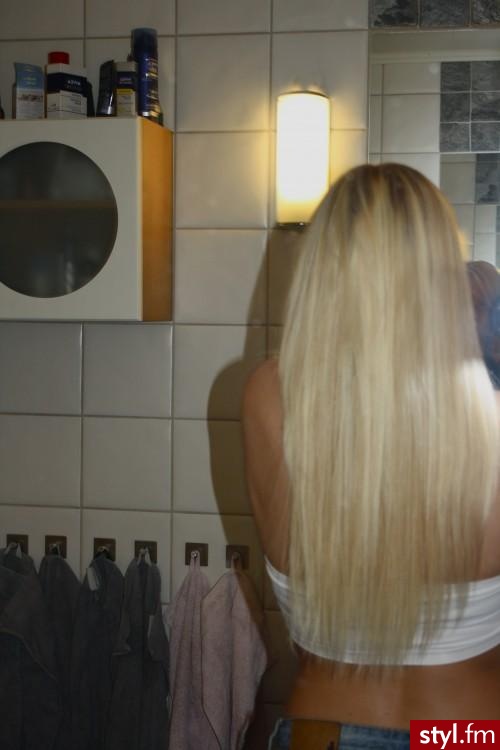 Blond Rozpuszczone Proste Na co dzień Długie Fryzury
