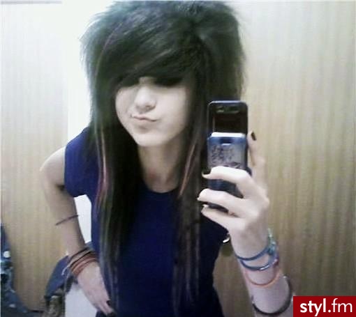 EMO Alternatywne Średnie Fryzury