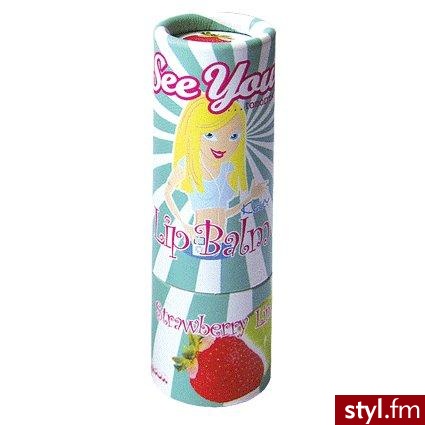 balsam do ust z witaminami A + E i filtrem UV o smaku truskawki - Misz-masz