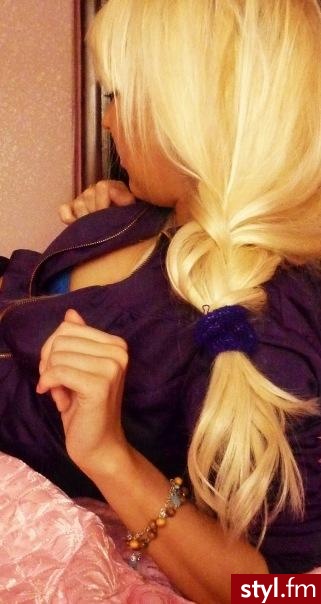 Blond Warkocze Proste Na co dzień Długie Fryzury