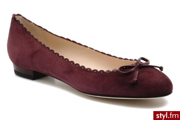 L.K. Bennett BALERINKI SALLY BY L.K. BENNETT (Fioletowy) - Balerinki Buty Moda