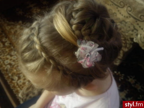 Blond Upięcie Proste Wieczorowe Długie Fryzury