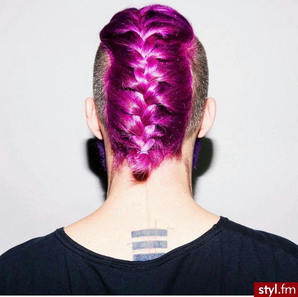 Różowe Punk Rock Alternatywne Krótkie Fryzury