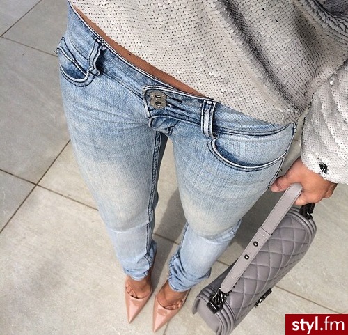 Jeansy Spodnie Moda