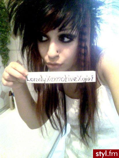 EMO Alternatywne Średnie Fryzury