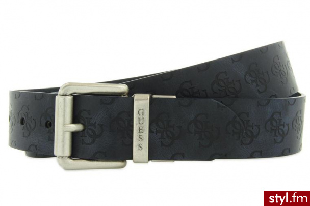 Guess PASEK ADJUSTABLE BELT BLUE - Paski Dodatki Moda