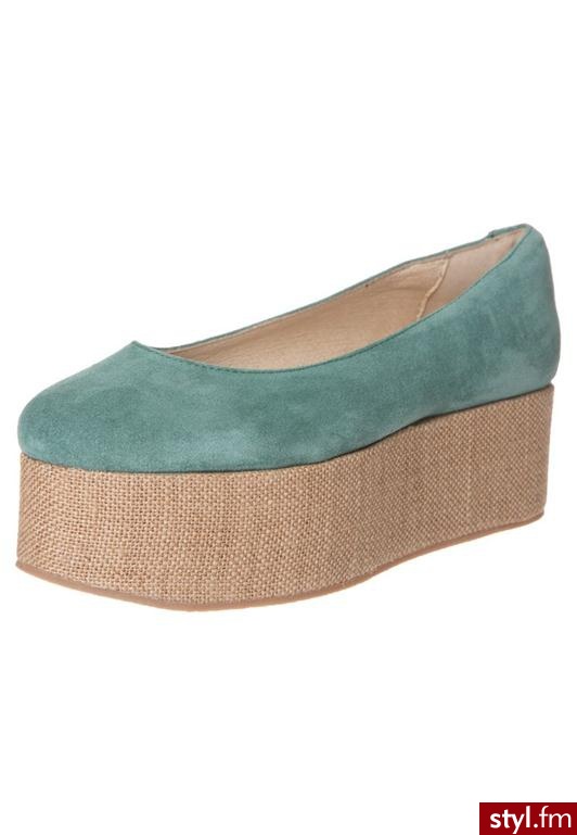 Shoeshibar RAGHLD Baleriny zielony - Balerinki Buty Moda