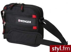 WENGER SWISSGEAR MAŁA PODRĘCzNA TORBA NA RAMIĘ LISTONOSzKA CzARNA (SA18322135) - Sportowe Buty Moda