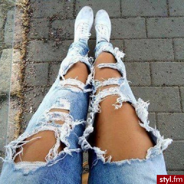 Jeansy Spodnie Moda