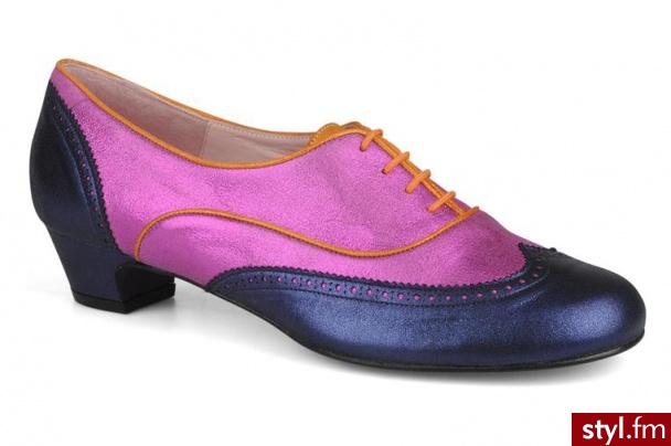 Annabel Winship BUTY SZNUROWANE DOHERTY BY ANNABEL WINSHIP (Niebieski) WIELOKOLOROWY BOTKI - Botki Buty Moda