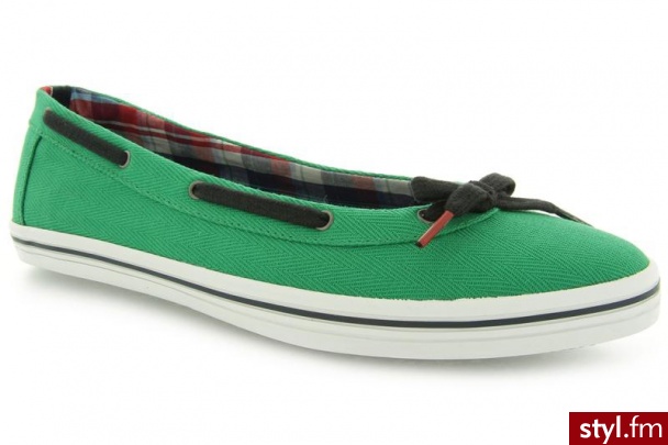Tommy Hilfiger VIVIEN 5 JELLY BEAN/MIDNIGHT - Balerinki Buty Moda