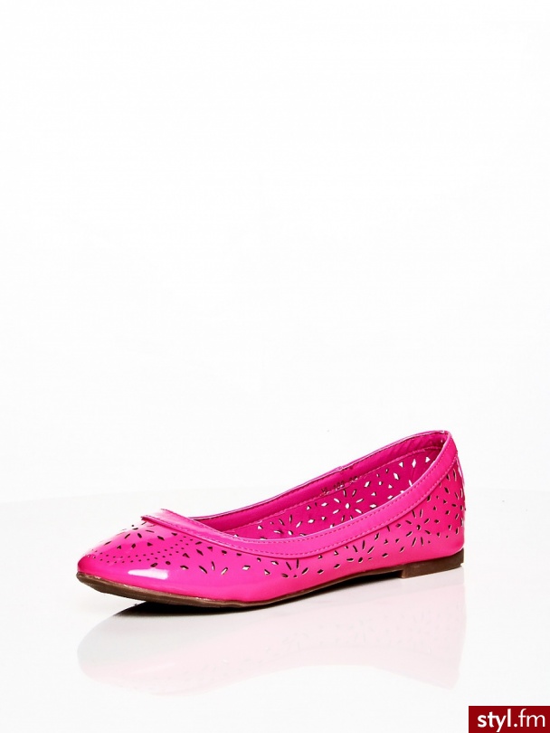 Heppin Balerinki Model YL-108 Fushia - Balerinki Buty Moda