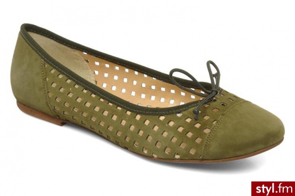 Valensi BALERINKI VEJO BY VALENSI (Khaki) - Balerinki Buty Moda