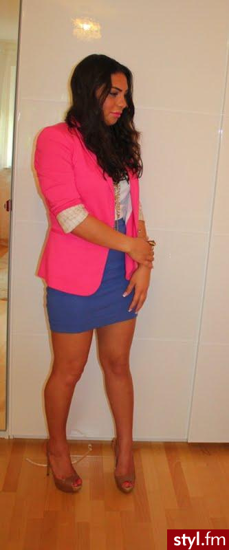 with blue skirt - Pozostałe Ciuchy Moda