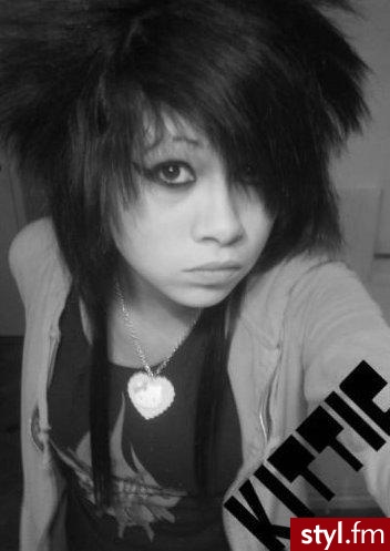 EMO Alternatywne Średnie Fryzury