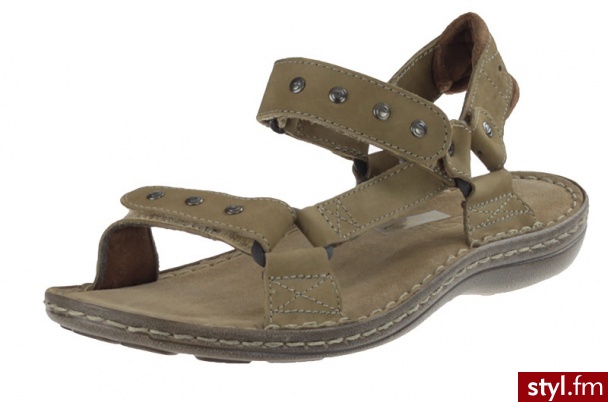 Lesta Sandały 1071 Beżowe - Sandały Buty Moda