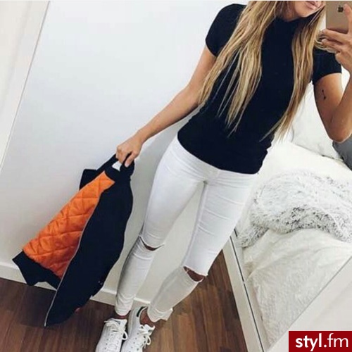 Jeansy Spodnie Moda