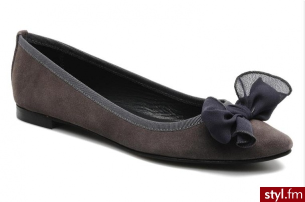 Georgia Rose BALERINKI GRIMELIA BY GEORGIA ROSE (Szary) - Balerinki Buty Moda