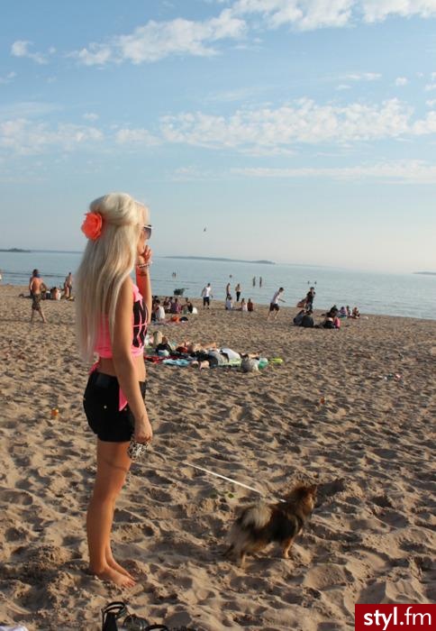 Blond Rozpuszczone Proste Na co dzień Długie Fryzury