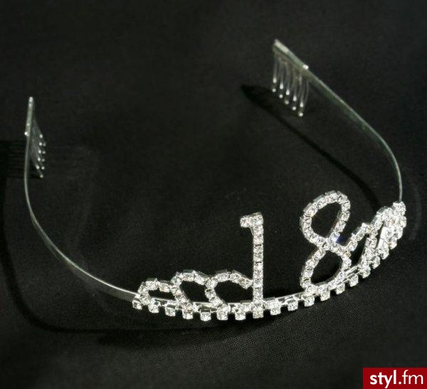 Tiara diamentowa - \"18\" - Pozostałe Dodatki Moda