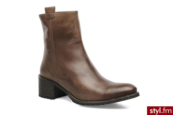 M PAR M Półbuty i botki Cecto Brązowy - Botki Buty Moda