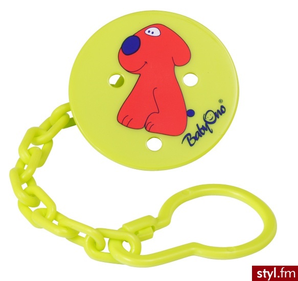BabyOno Łańcuszek Do Smoczka Okrągły Babyono Zielony - Łańcuszki Biżuteria Moda