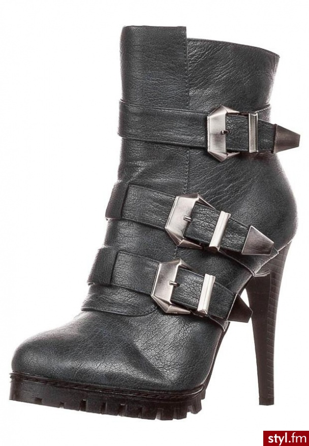 Even&Odd Botki niebieski - Botki Buty Moda