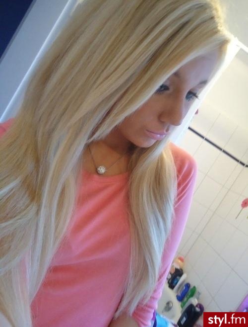 Blond Rozpuszczone Proste Na co dzień Długie Fryzury