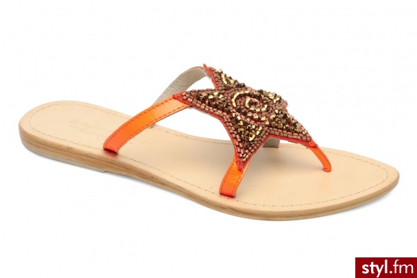Elizabeth Stuart Klapki i japonki Penelope 658 (Pomarańczowy) - Klapki Buty Moda