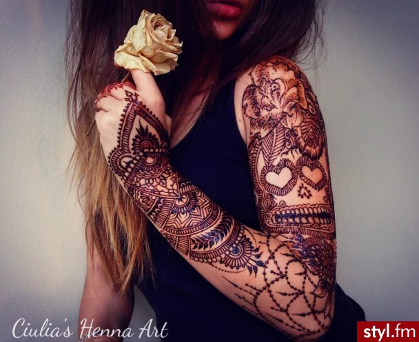 #henna #tattoo #sleeve #girl #rose #design #hennatattoo #CiuliaHennaArt #love #art - Tatuaże