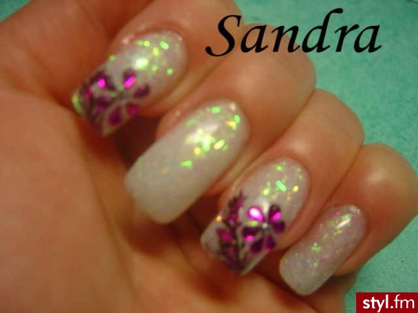 Autor: sandra Brokatowy akryl. Autor: <b>sandra</b><br /> - Paznokcie