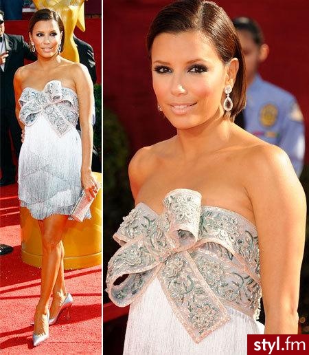 Eva Longoria w sukience od Marchesy. - Pozostałe Ciuchy Moda