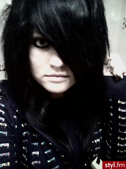 EMO Alternatywne Średnie Fryzury