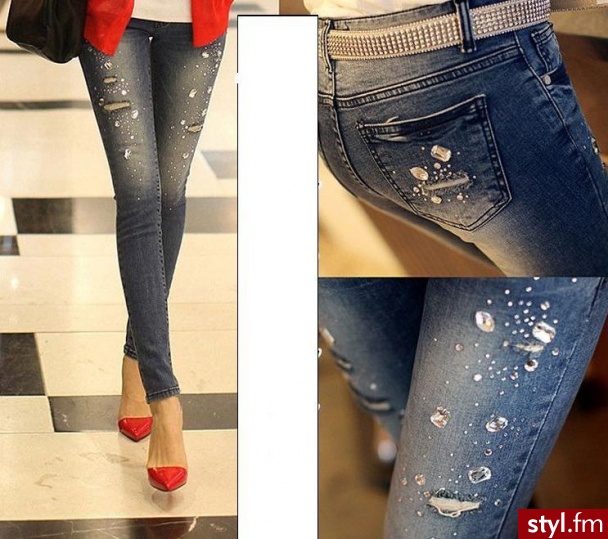 Jeansy Spodnie Moda