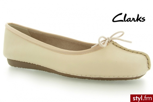 CLARKS buty Freckle Ice Nude Leather - Balerinki Buty Moda