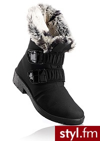 Bonprix Botki czarny 944944_16997 - Botki Buty Moda