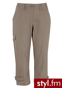 Bonprix Spodnie rybaczki brunatny 932205_19521 - Pozostałe Spodnie Moda