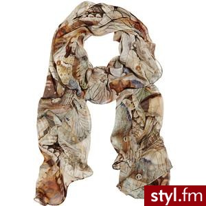 Alexander McQueen Printed silk scarf - Polyvore. Pobrano ze strony: http://www.polyvore.com/alexander_mcqueen_printed_silk_scarf/thing?id=27781713 - Pozostałe Dodatki Moda