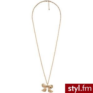 Opaque Beaded Ribbon Necklace - Forever21 - Polyvore. Pobrano ze strony: http://www.polyvore.com/opaque_beaded_ribbon_necklace/thing?id=32639812 - Misz-masz