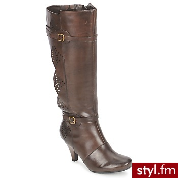 Hush puppies BUTY CARMELA Brown - Kozaki Buty Moda