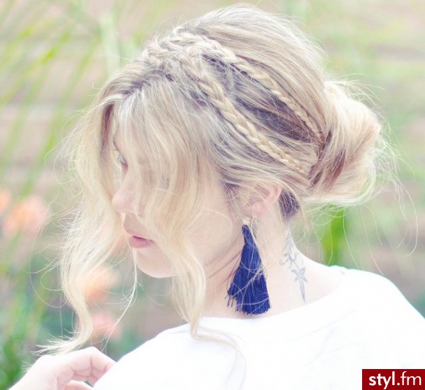 Blond Upięcie Proste Na co dzień Długie Fryzury