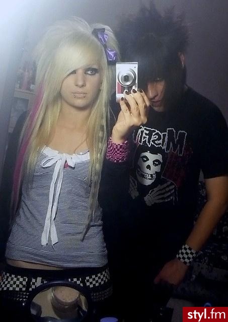 EMO Alternatywne Średnie Fryzury