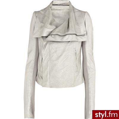 Metallic lambskin biker jacket - Rick Owens - Polyvore. Pobrano ze strony: http://www.polyvore.com/metallic_lambskin_biker_jacket/thing?id=13885123 - Pozostałe Ciuchy Moda