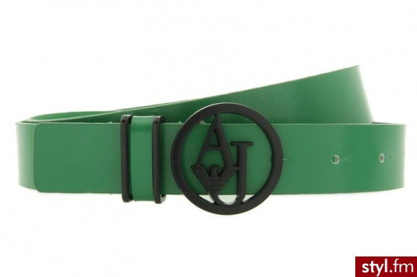 Armani Jeans PASEK T5129 X3 60 GREEN - Paski Dodatki Moda