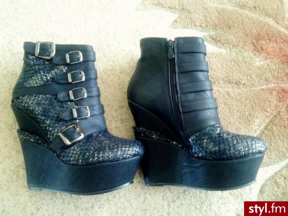 Snake Wedges - Koturny Buty Moda
