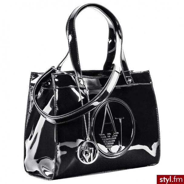 Armani Jeans Torebka 05267 RJ 12 Nero Czarny - Torebki na co dzień Torebki Moda
