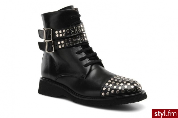 Georgia Rose PÓŁBUTY I BOTKI PEROCK BY GEORGIA ROSE (Czarny) - Botki Buty Moda