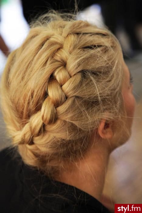 Blond Warkocze Proste Na co dzień Długie Fryzury