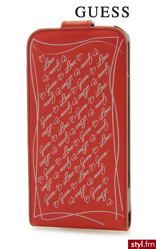 Guess S.VALENTINE HARD CASE IPHONE5 RED - Portfele i etui Dodatki Moda