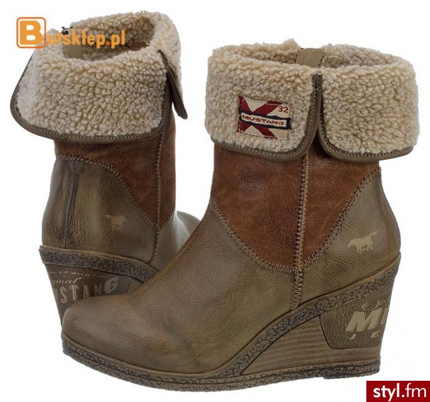 Mustang kozaki (31C025) - Kozaki Buty Moda